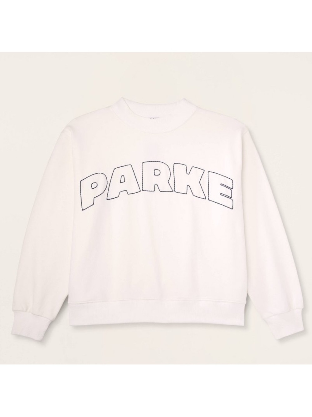 Parke x Target Mockneck Pullover Sweatshirt Cream - Picture 2 of 6